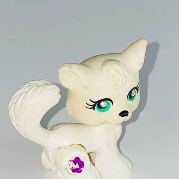 Polly Pocket Sparkling Pets Blue Eye Cat Feet Move Kids Toy Animal Figure - Picture 3 of 8